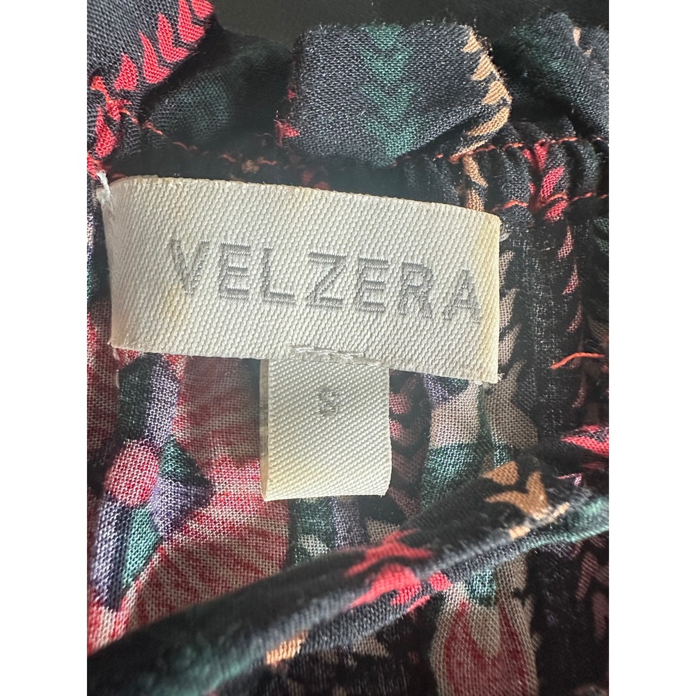 Velzera Boho Lace Up Dress Baby Doll Mini Geometric Dress Sz S - Picture 6 of 8